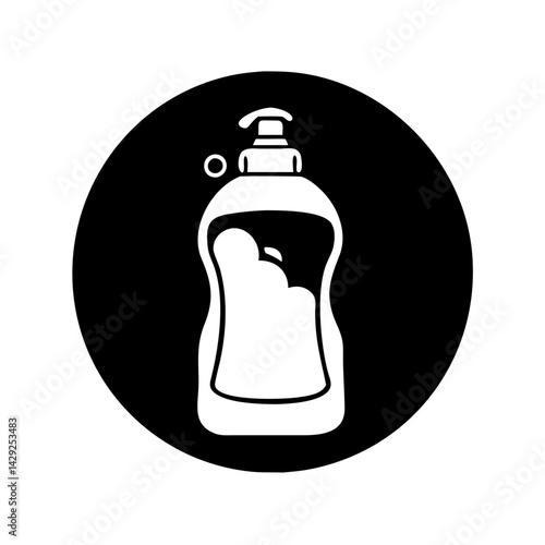 dish soap icon, dish soap silhouette vector illustration-Editable Vector Art of dish soap,dish soap vector