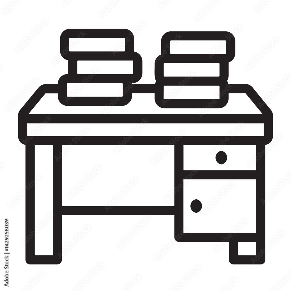 workplace line icon workplace line icon