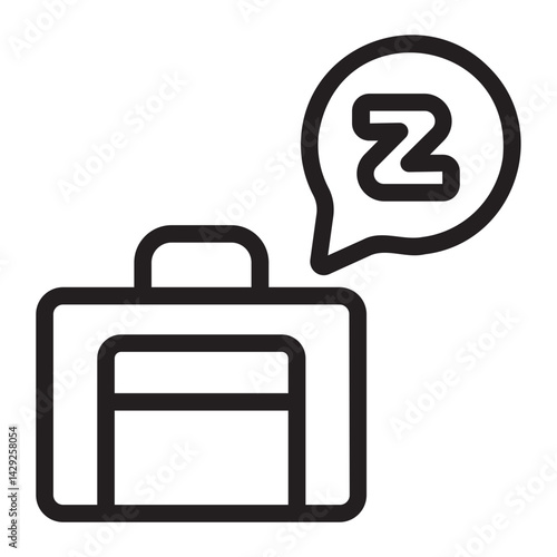 briefcase line icon