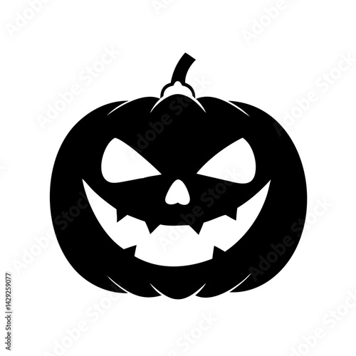 jack o lantern icon, jack o lantern silhouette vector illustration-Editable Vector Art of jack o lantern,jack o lantern vector