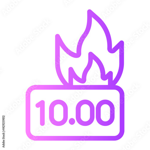 time gradient icon