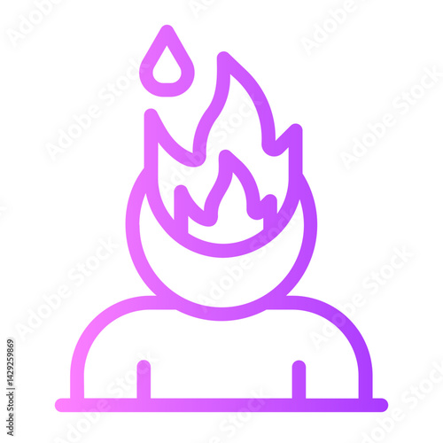 burnout gradient icon