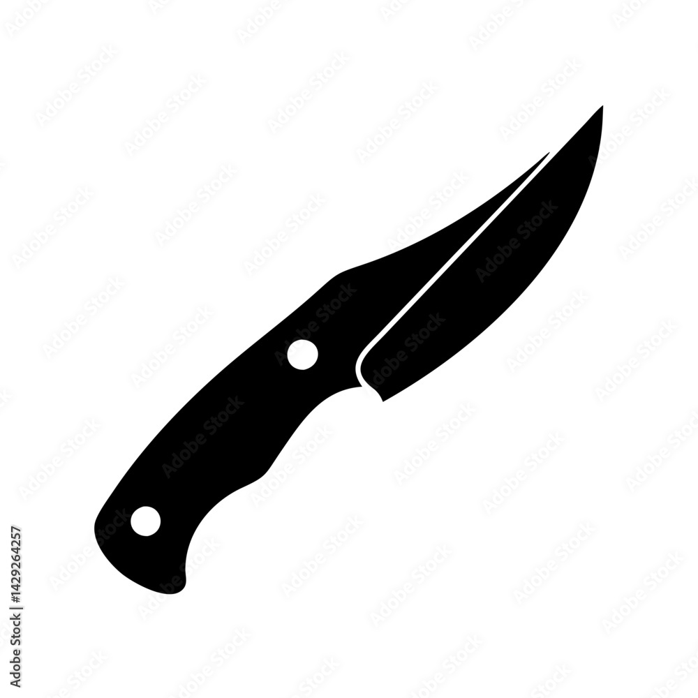 Obraz premium pocket knife icon, pocket knife silhouette vector illustration-Editable Vector Art of pocket knife,pocket knife vector