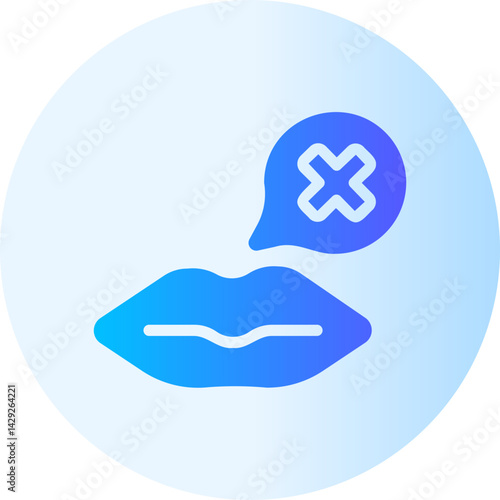 refuse gradient icon