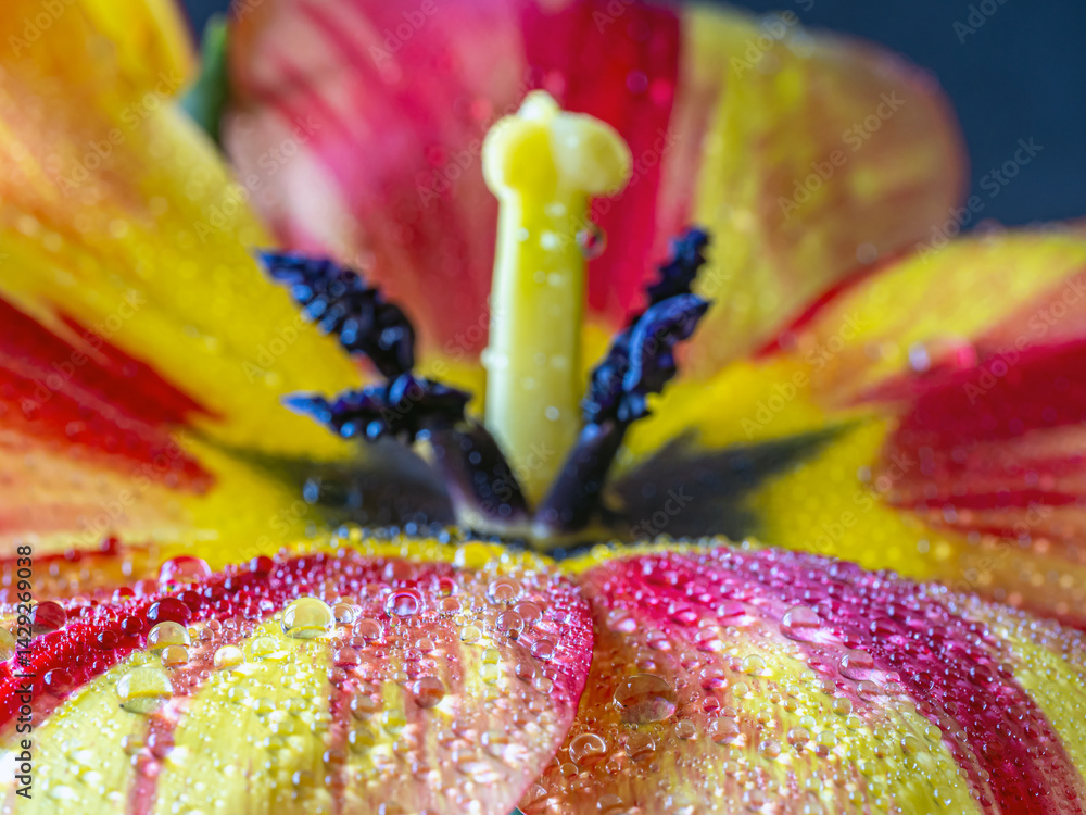 Tulip in bloom, early spring
