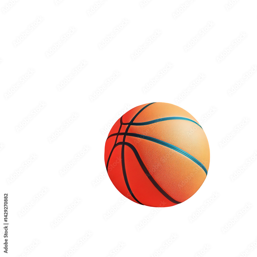 A basketball on black background isolated over png transparent background A basketball on black background isolated over png transparent background