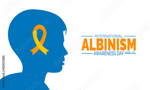International Albinism Awareness Day. holiday concept, Perfect for background, banners, cards, posters, and  social media design with text inscription and classic color for a professional look
