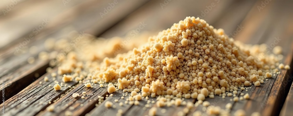 Close-up of beach sand spread on a rustic wooden surface, beach, background, space Close-up of beach sand spread on a rustic wooden surface, beach, background, space