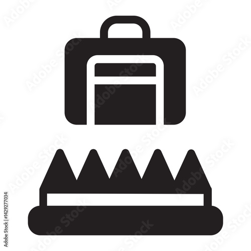 trap glyph icon