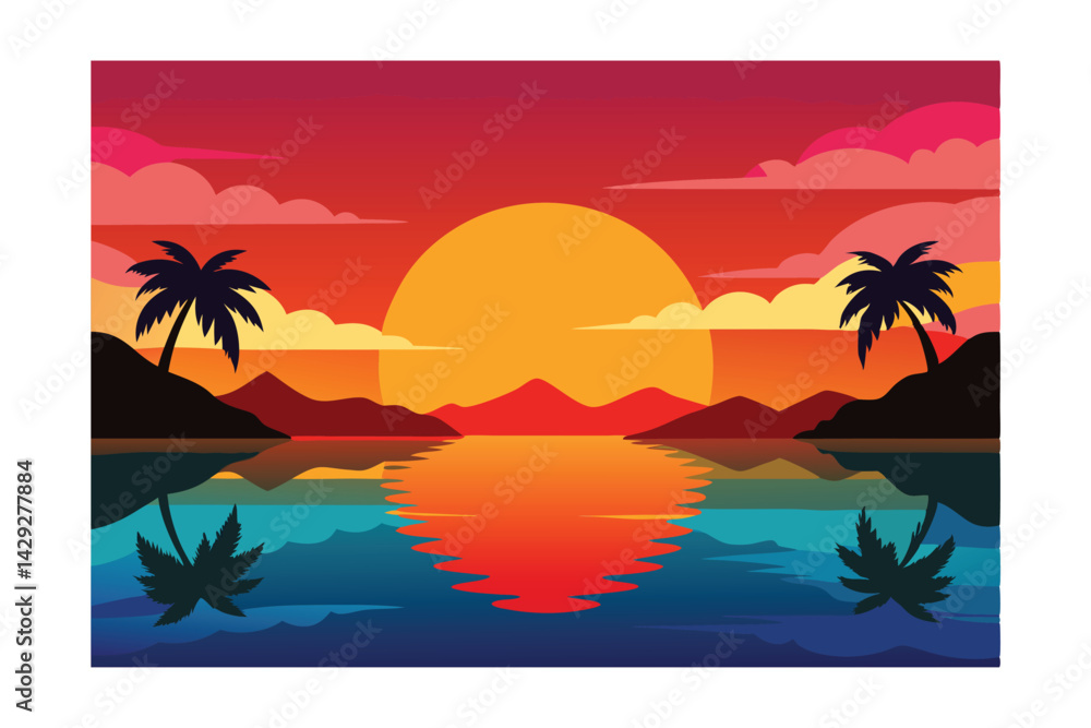 Obraz premium tropical beach background