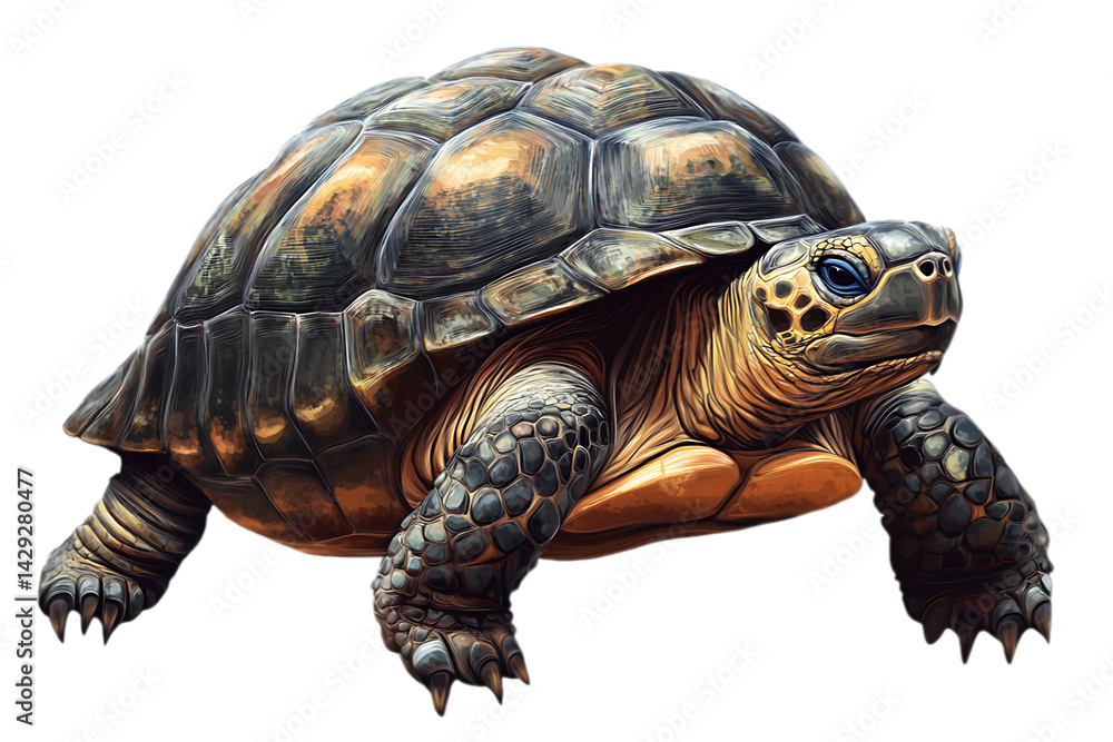 Obraz premium turtle isolated on white background