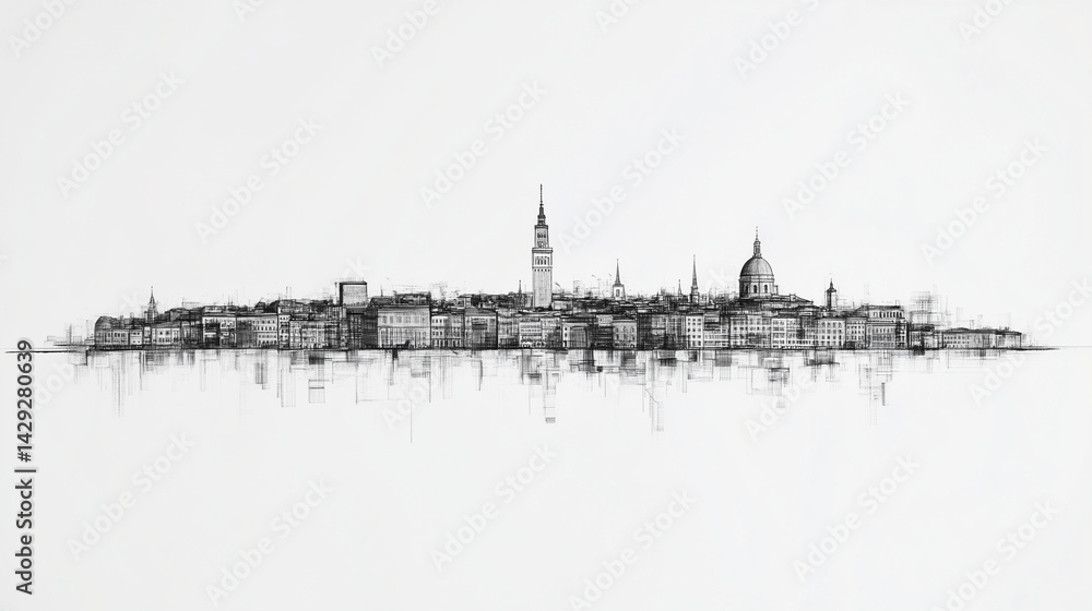 Fototapeta premium Belgrade Skyline
