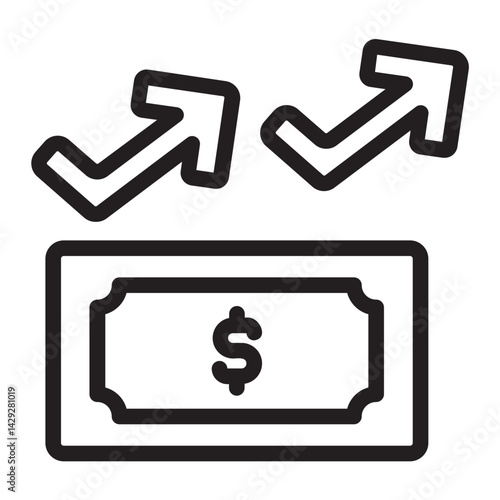 salary line icon