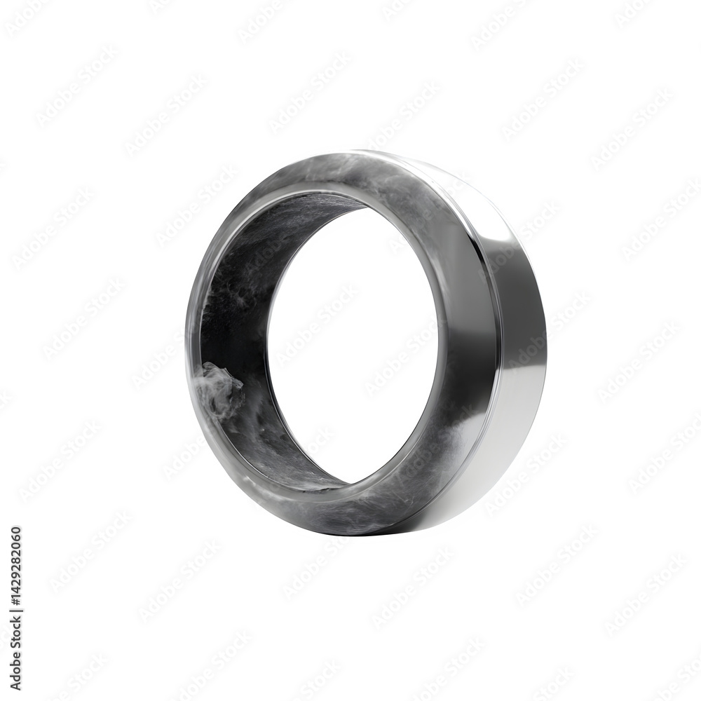 wide angle image of a wearable mist ring for instant face cooling, isolated on white background, no shadows wide angle image of a wearable mist ring for instant face cooling, isolated on white background, no shadows