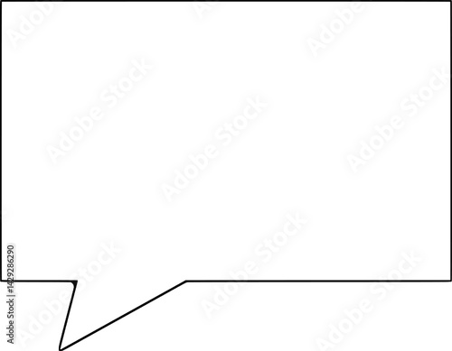 Square speech bubble logo Vector icon Design Illustration White Background