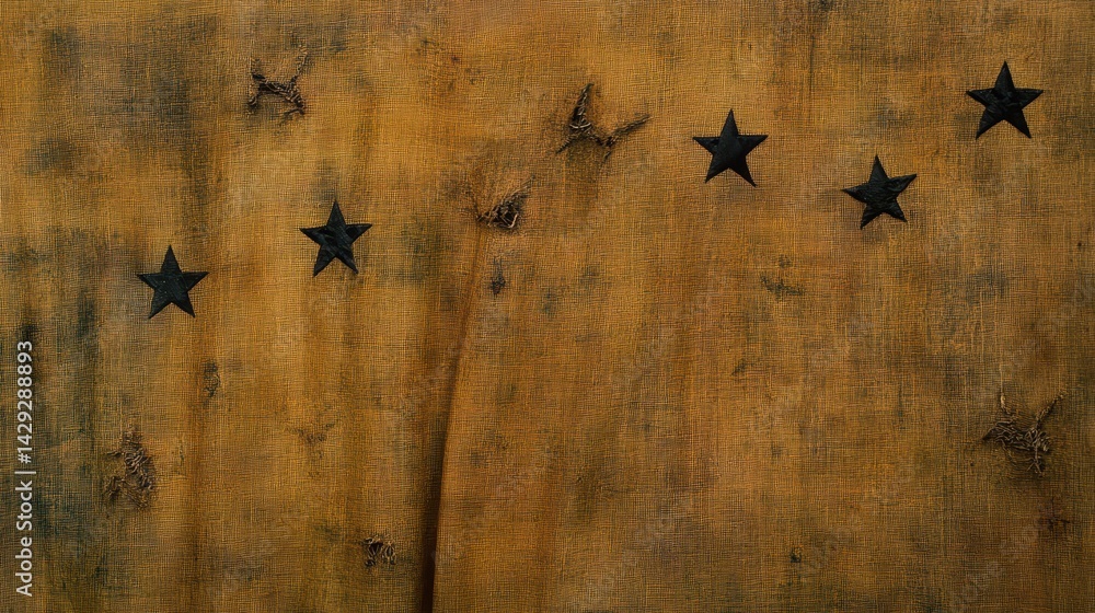 Celestial stars on brown canvas, a cosmic painting of the night sky brown Celestial stars on brown canvas, a cosmic painting of the night sky brown