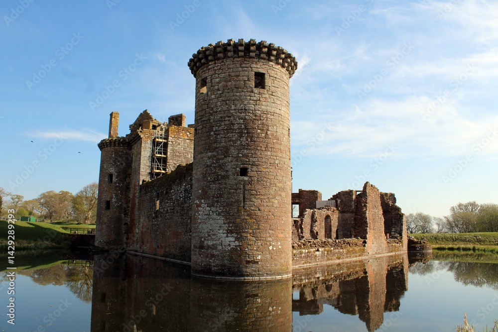 Caerlaverock Castle, Dumfriesshire. Caerlaverock Castle, Dumfriesshire.