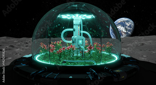 Wallpaper Mural Glass-Domed Lunar Lily Garden Concept Torontodigital.ca