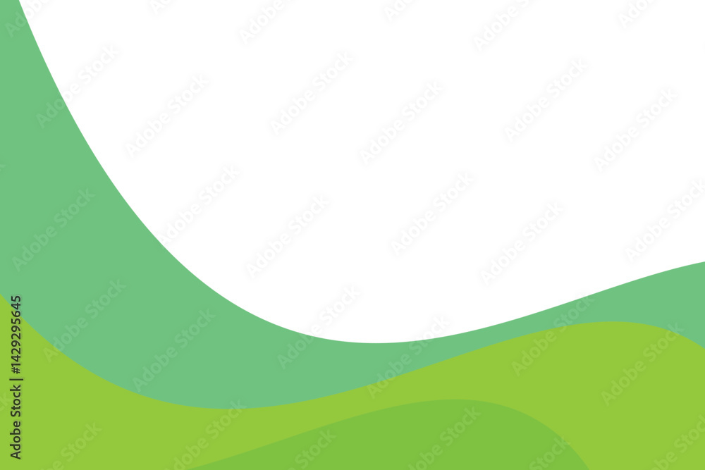 Fototapeta premium abstract green background with waves