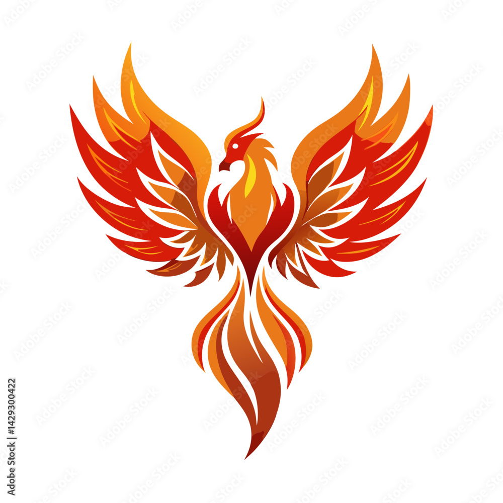 Fototapeta premium Phoenix logo Design template