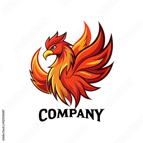 Phoenix logo Design template