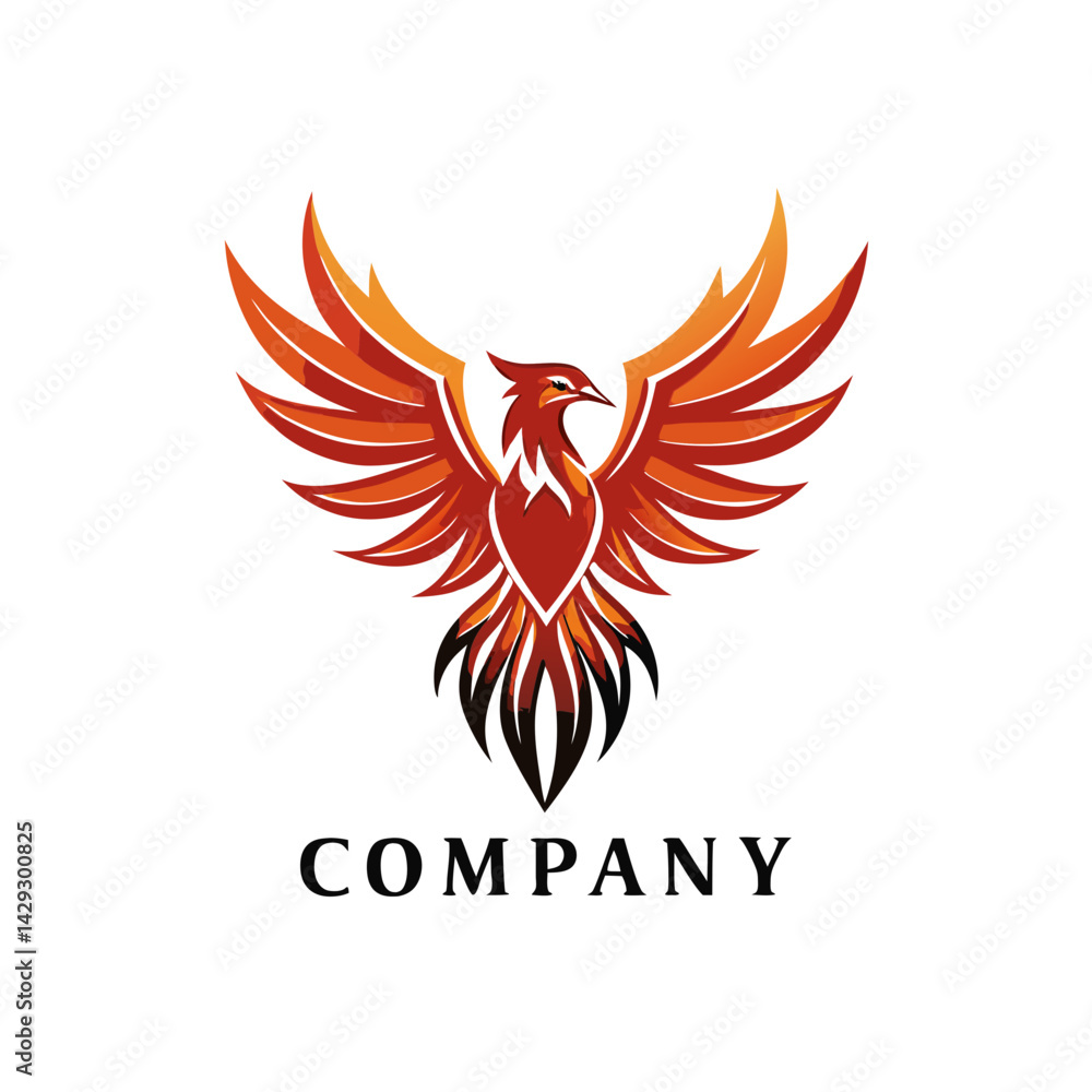 Obraz premium Phoenix logo Design template