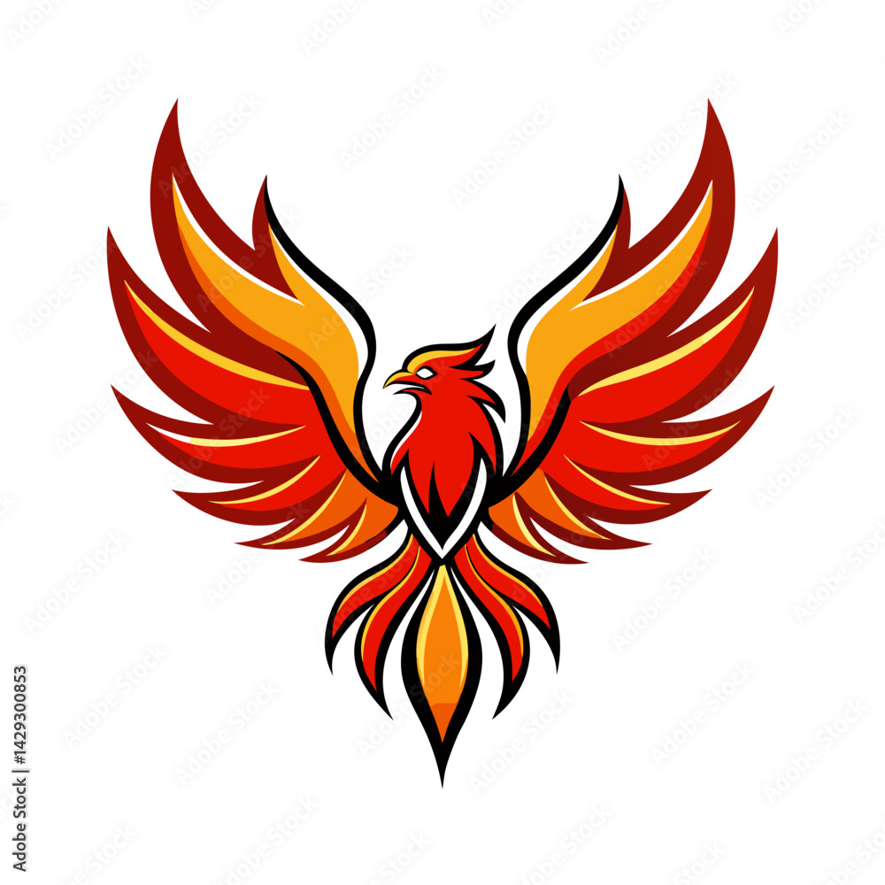 Fototapeta premium Phoenix logo Design template