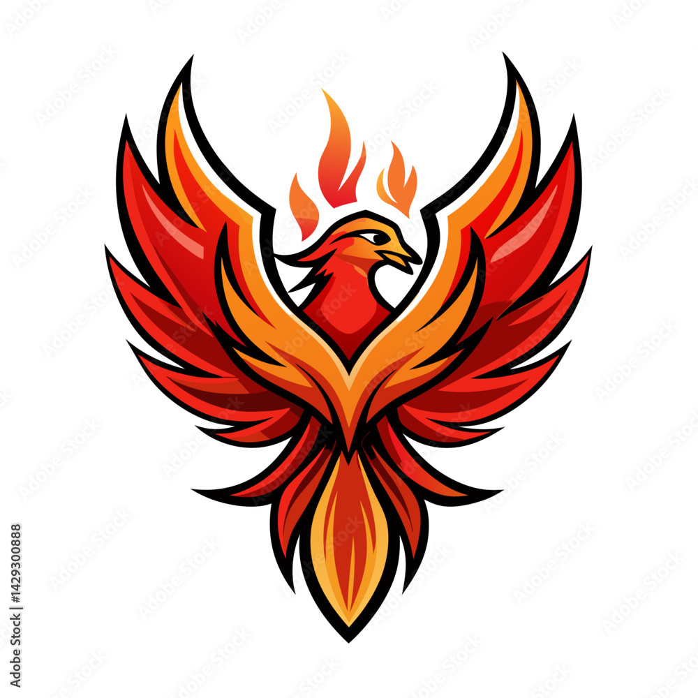 Fototapeta premium Phoenix logo Design template