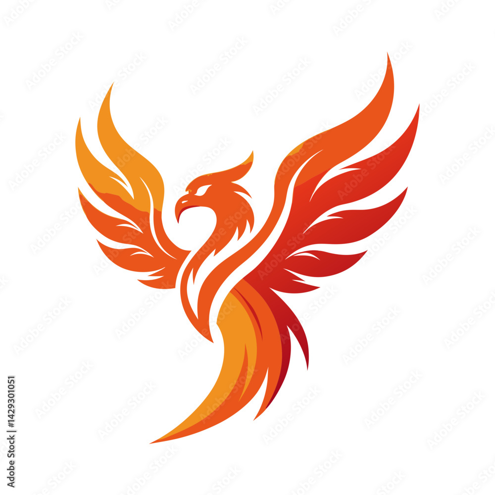 Fototapeta premium Phoenix logo Design template