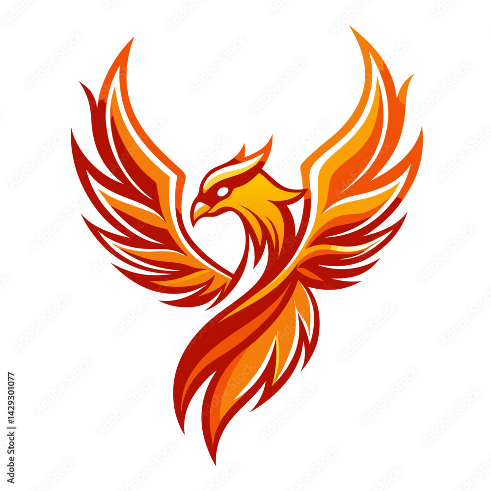 Fototapeta premium Phoenix logo Design template