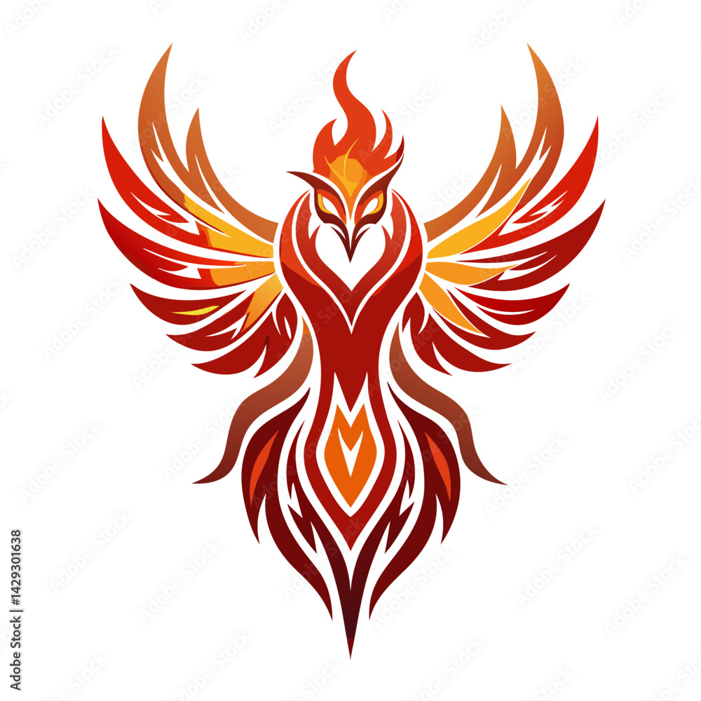 Fototapeta premium Phoenix logo Design template