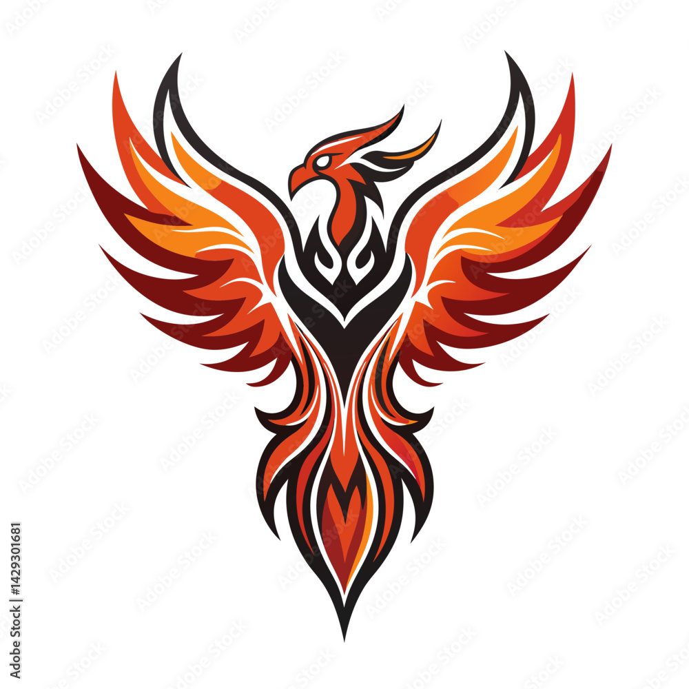 Fototapeta premium Phoenix logo Design template