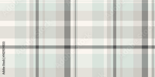 Adorable pattern background texture, outside check textile seamless. Bedroom plaid vector tartan fabric in white and grey colors.