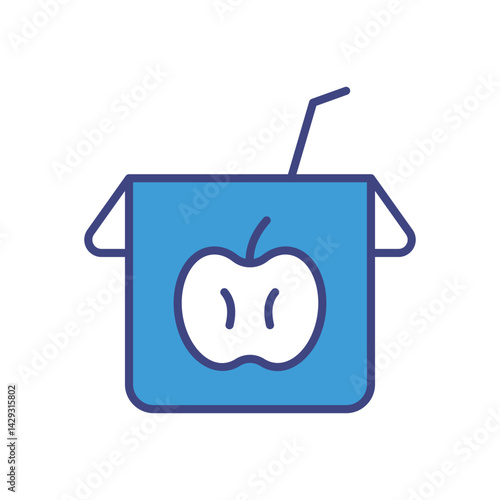Apple Juice icon vector stock illustration