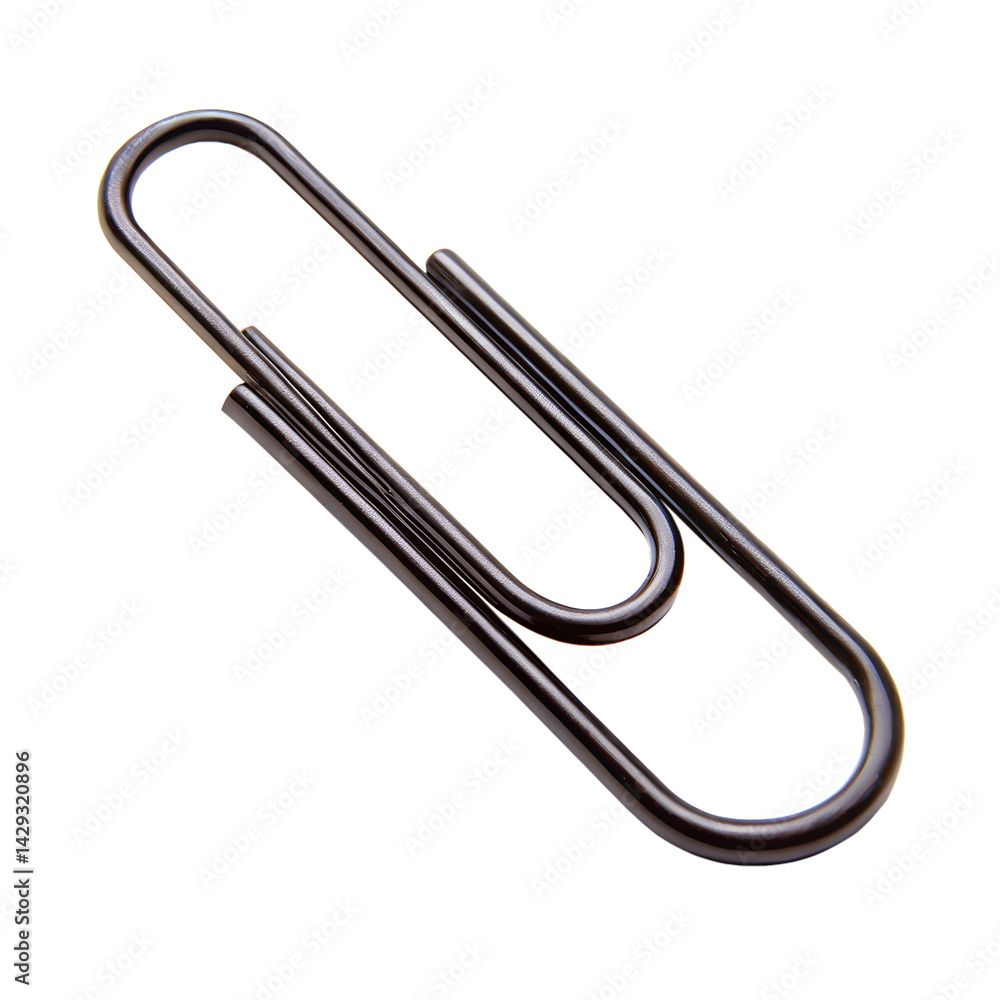 paper clip on white background paper clip on white background