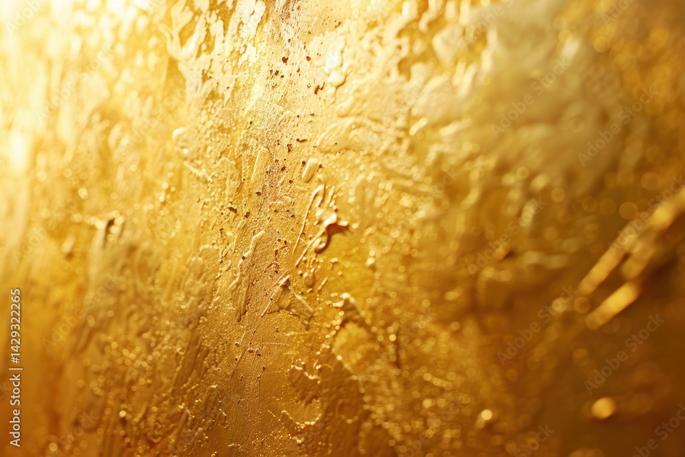 Golden Yellow Paint Roller Creating a Smooth Interior Wall Finish