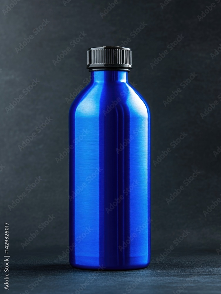 Blue Recyclable Bottle Blue Recyclable Bottle