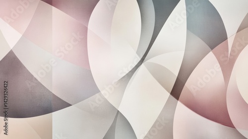 Pastel shapes overlapping and intertwining, generating soft, textured abstract background with elegant fabric-like quality, perfect for sophisticated design compositions