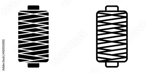 Thread icon set. Flat illustration of vector icon on white background