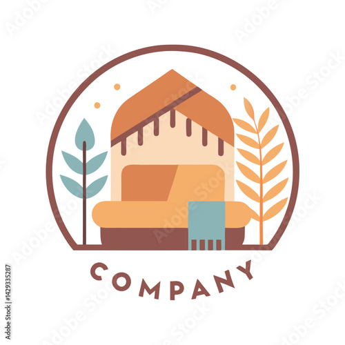 Home decor logo template