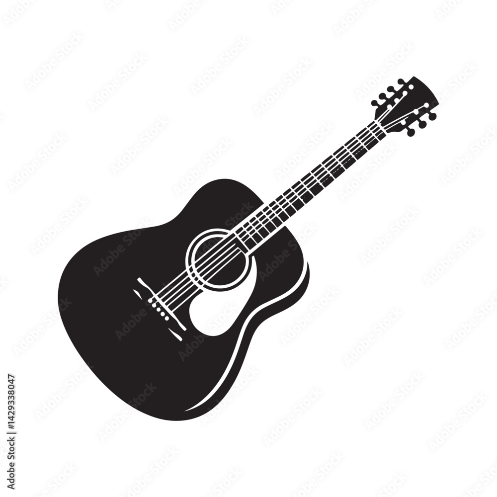 Strings of Serenity: A Beautiful Collection of Acoustic Guitar Vector Silhouettes Showcasing the Timeless Elegance, Musical Warmth, and Classic Shape of This Beloved Instrument Strings of Serenity: A Beautiful Collection of Acoustic Guitar Vector Silhouettes Showcasing the Timeless Elegance, Musical Warmth, and Classic Shape of This Beloved Instrument