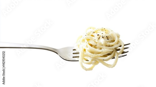 Obraz na płótnie A fork with some food on it, a fork with some food on it, and a fork with some food on it w salonie