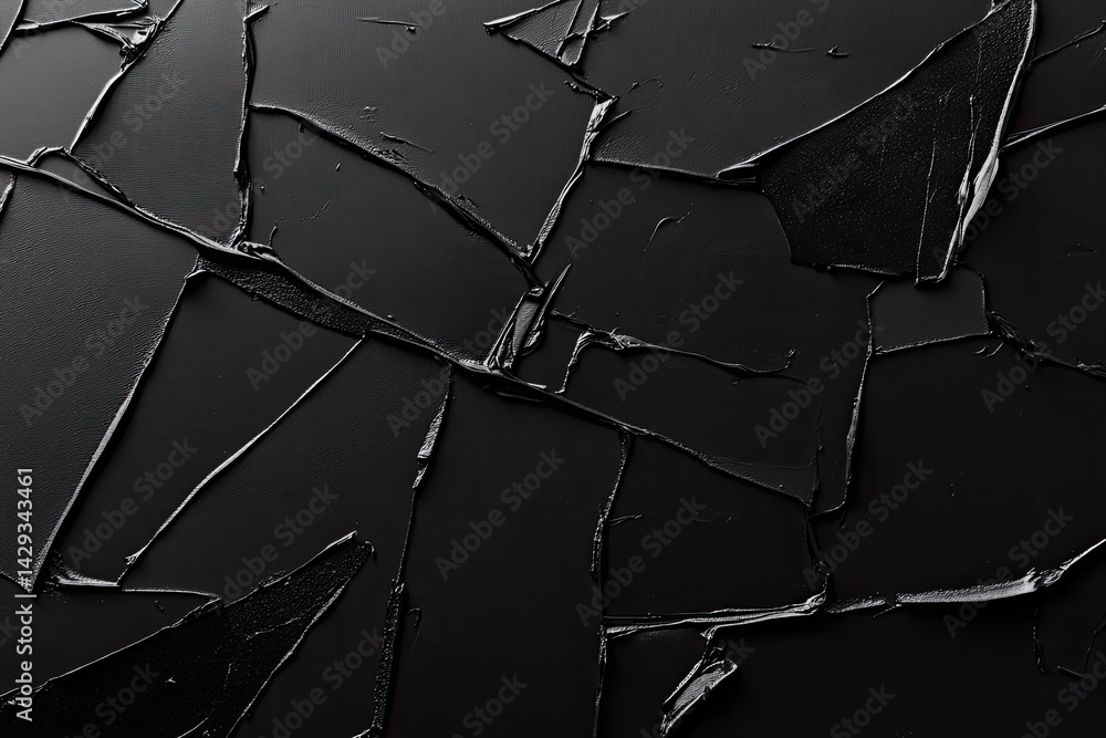 Dark, textured, abstract background. Intricate, black paint strokes create a unique, artistic effect Dark, textured, abstract background. Intricate, black paint strokes create a unique, artistic effect