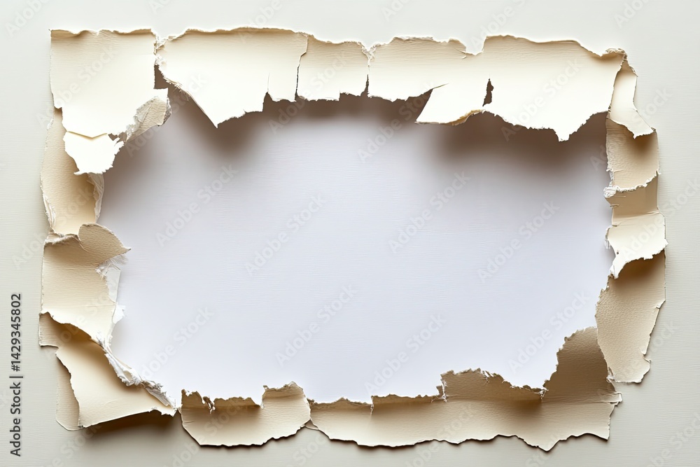 Ripped paper frame Ripped paper frame