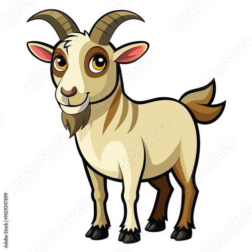 Cartoon goat illustration