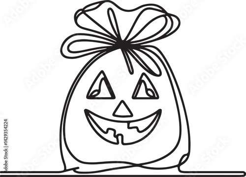 Halloween Candy Bag Drawing
