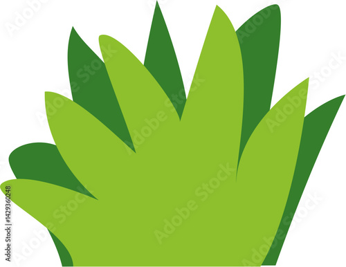 Two-tone grass vector design in flat style. Perfect for eco projects, nature-themed posters, gardening visuals, spring scenes, and green branding materials.