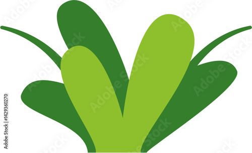 Two-tone grass vector design in flat style. Perfect for eco projects, nature-themed posters, gardening visuals, spring scenes, and green branding materials.