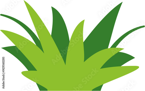 Two-tone grass vector design in flat style. Perfect for eco projects, nature-themed posters, gardening visuals, spring scenes, and green branding materials.