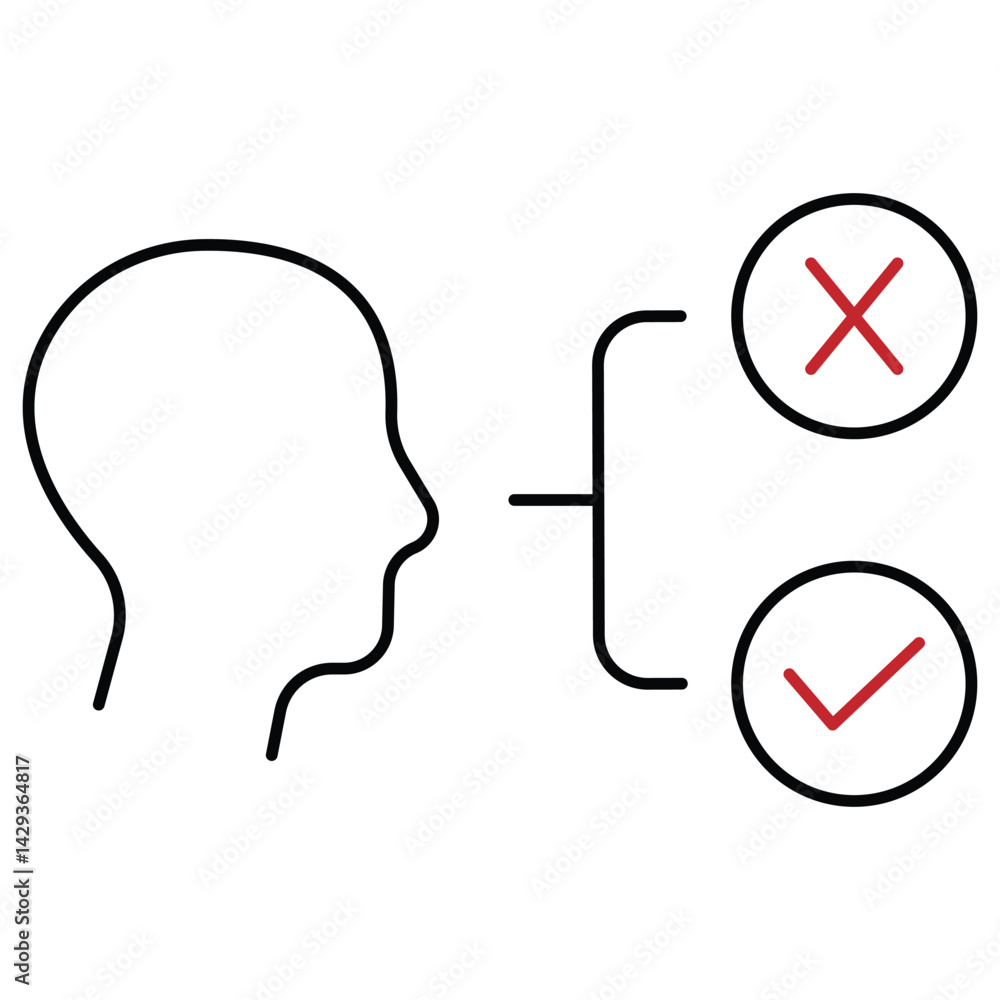 Decision Making Icon Vector Design Decision Making Icon Vector Design